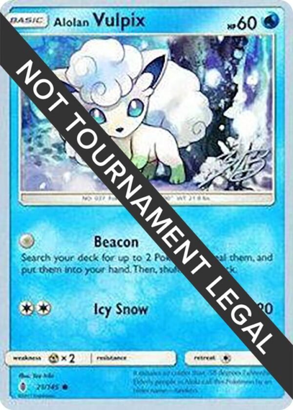 Alolan Vulpix 2017 (Zachary Bokhari) 21/145 Normal World Championship Decks
