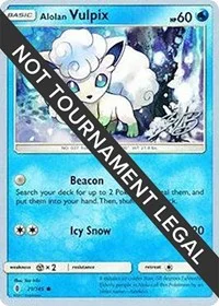 Alolan Vulpix | 2017 (Zachary Bokhari) | 21/145 | Normal | World Championship Decks