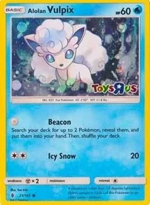 Alolan Vulpix | 21/145 (Toys R Us Promo) | 021/145 | Holofoil | Miscellaneous Cards & Products