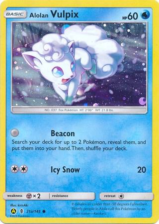 Alolan Vulpix 21a/145 021a/145 Holofoil Alternate Art Promos