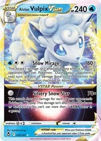 Alolan Vulpix VSTAR | 034/195 | Holofoil | SWSH12: Silver Tempest