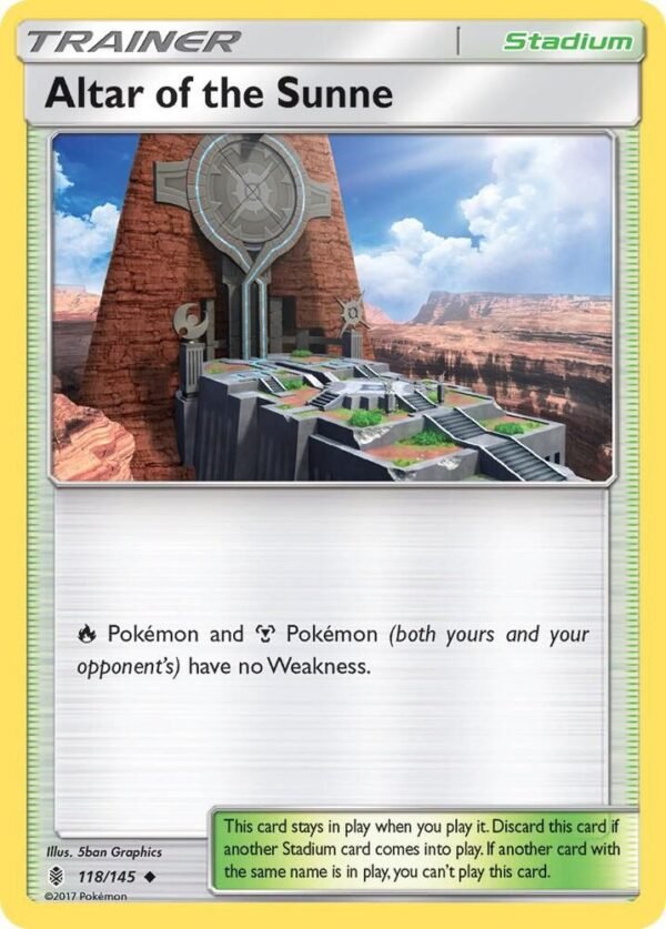 Altar of the Sunne 118/145 Reverse Holofoil SM – Guardians Rising