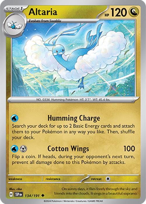 Altaria 134/191 Normal SV08: Surging Sparks
