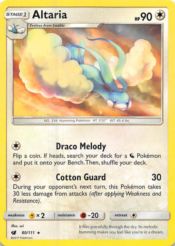 Altaria 80/111 Reverse Holofoil SM – Crimson Invasion