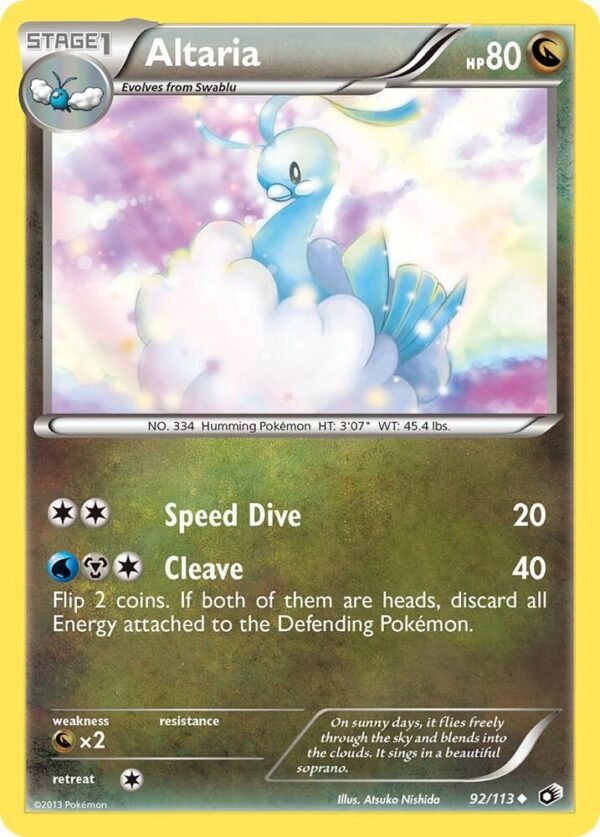 Altaria 92/113 Normal Legendary Treasures Altaria 92/113 Normal Legendary Treasures