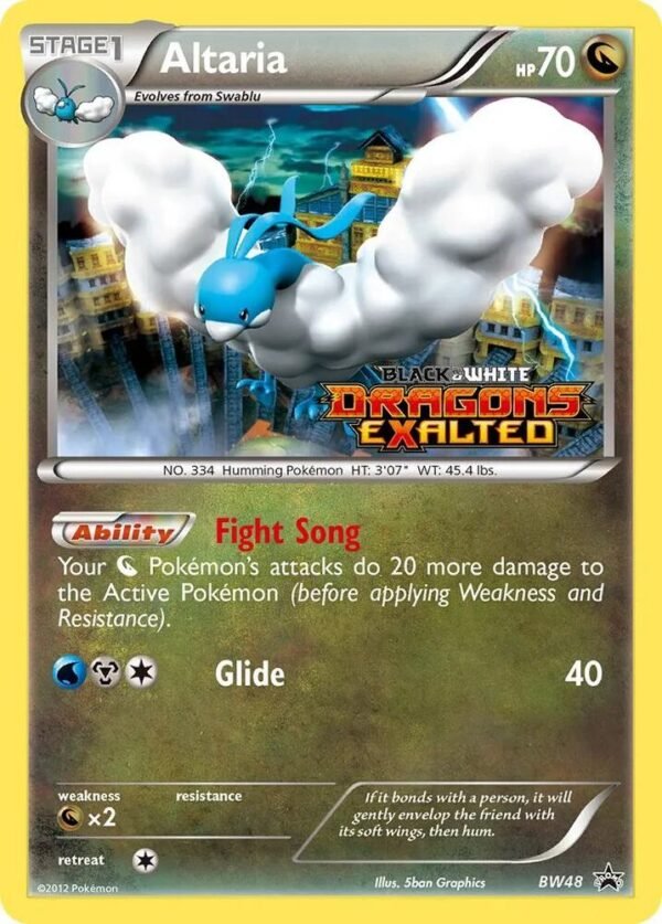 Altaria BW48 (Prerelease) Holofoil Black and White Promos Altaria BW48 (Prerelease) Holofoil Black and White Promos