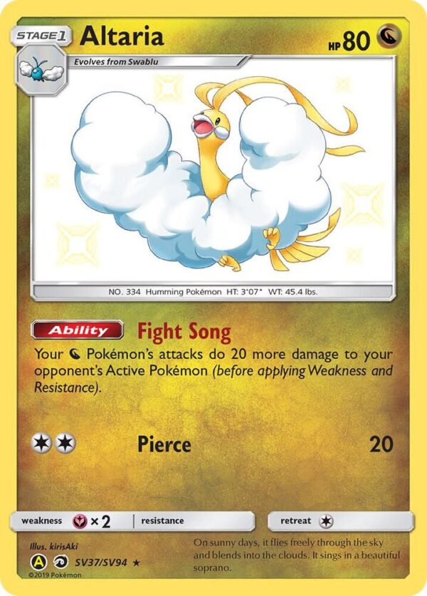 Altaria SV37/SV94 Holofoil Hidden Fates: Shiny Vault