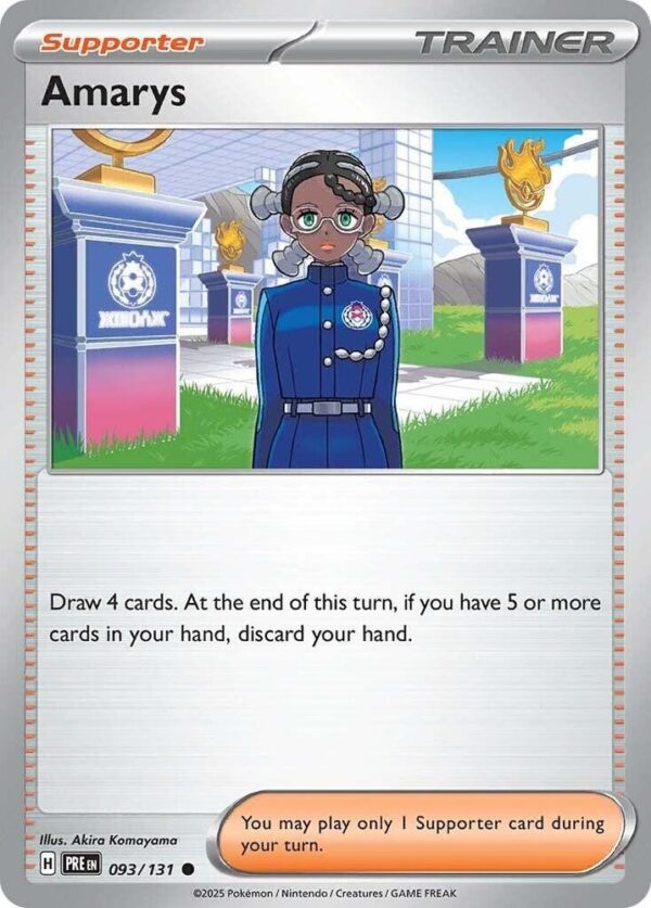 Amarys 093/131 Normal SV: Prismatic Evolutions Amarys 093/131 Normal SV: Prismatic Evolutions