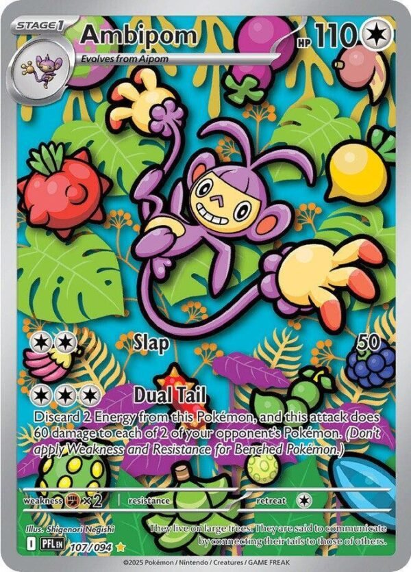 Ambipom 107/094 Holofoil ME02: Phantasmal Flames