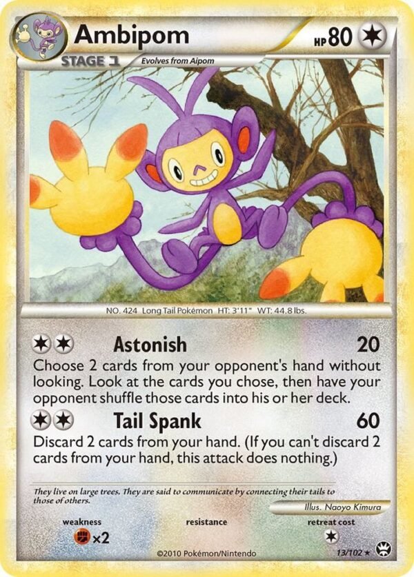 Ambipom 13/102 Reverse Holofoil Triumphant Ambipom 13/102 Reverse Holofoil Triumphant
