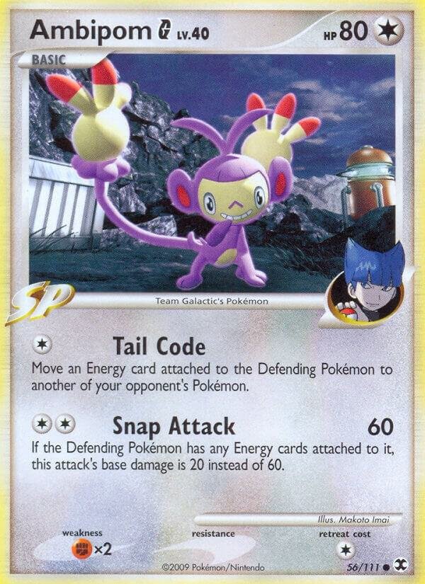 Ambipom G 56/111 Reverse Holofoil Rising Rivals Ambipom G 56/111 Reverse Holofoil Rising Rivals