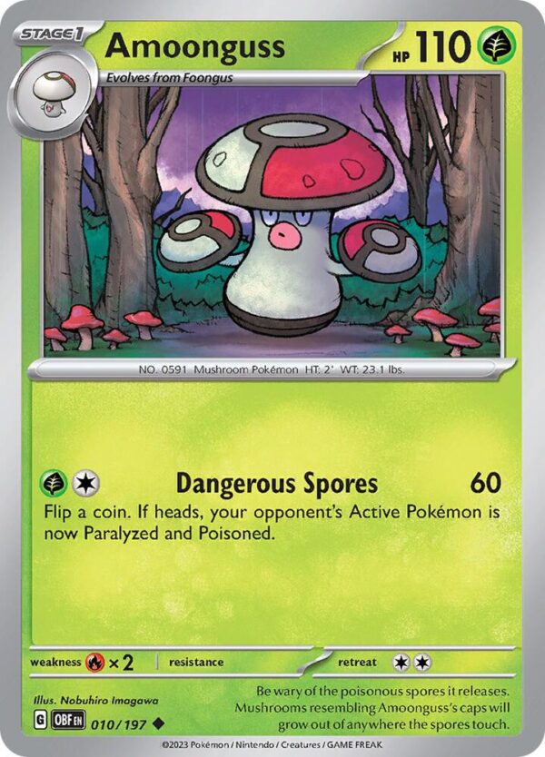 Amoonguss 010/197 Reverse Holofoil SV03: Obsidian Flames Amoonguss 010/197 Reverse Holofoil SV03: Obsidian Flames