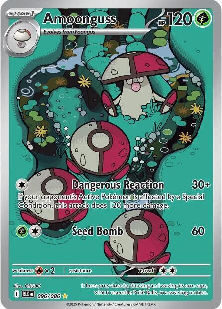 Amoonguss 096/086 Holofoil SV: Black Bolt Amoonguss 096/086 Holofoil SV: Black Bolt