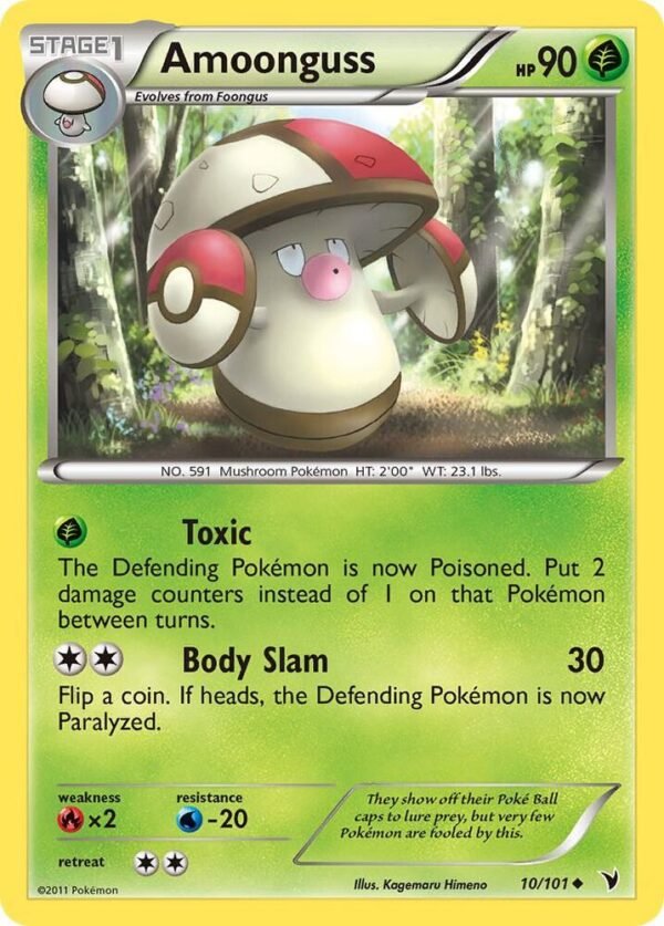 Amoonguss 10/101 Reverse Holofoil Noble Victories