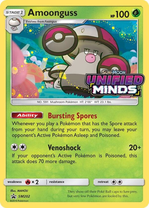 Amoonguss SM202 (Prerelease) Holofoil SM Promos Amoonguss SM202 (Prerelease) Holofoil SM Promos