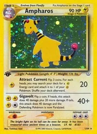 Ampharos | 01/64 | 1st Edition Holofoil | Neo Revelation