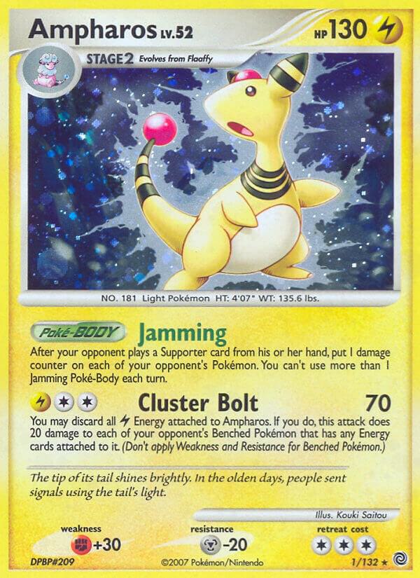 Ampharos 1/132 Reverse Holofoil Secret Wonders Ampharos 1/132 Reverse Holofoil Secret Wonders