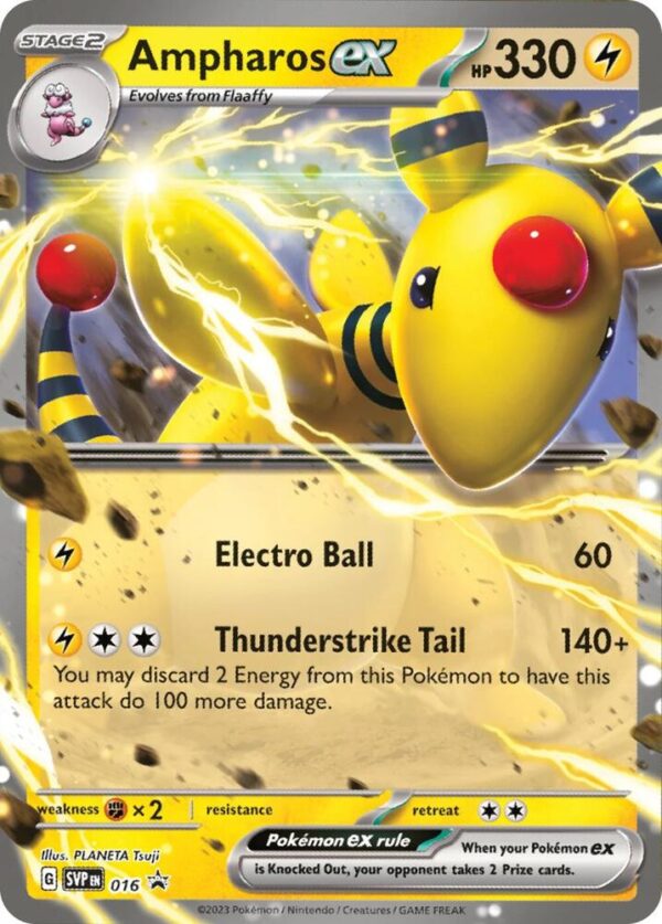 Ampharos ex 016 Holofoil SV: Scarlet & Violet Promo Cards Ampharos ex 016 Holofoil SV: Scarlet & Violet Promo Cards