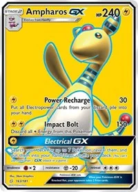 Ampharos GX (Full Art) | 163/181 | Holofoil | SM - Team Up
