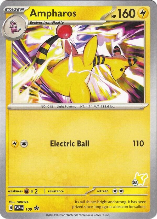 Ampharos Pikachu 28 109 Normal Battle Academy 2024