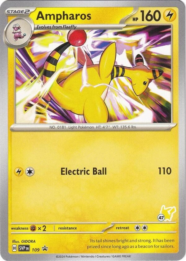 Ampharos Pikachu 47 109 Normal Battle Academy 2024