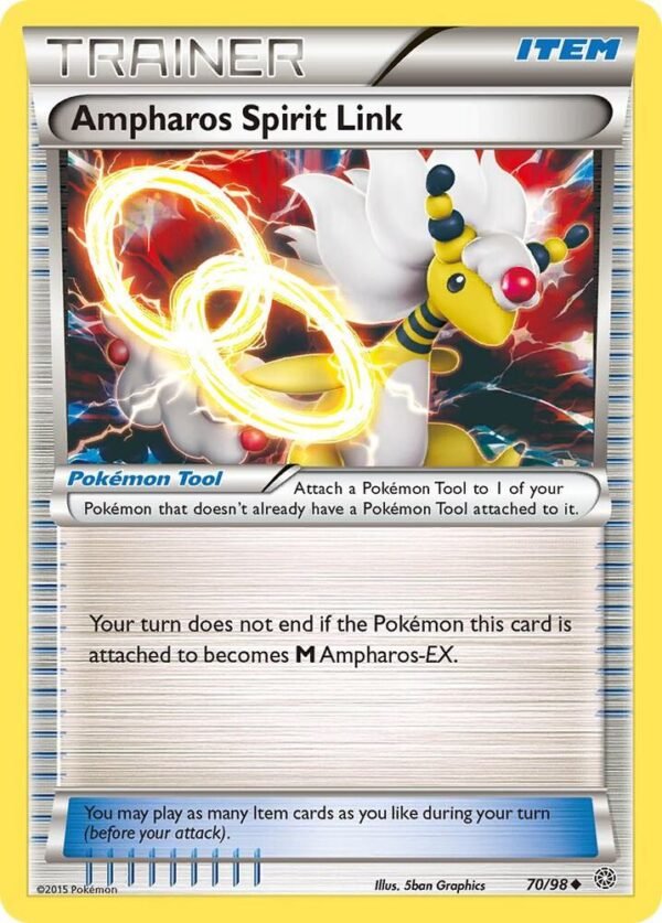Ampharos Spirit Link 70/98 Reverse Holofoil XY – Ancient Origins