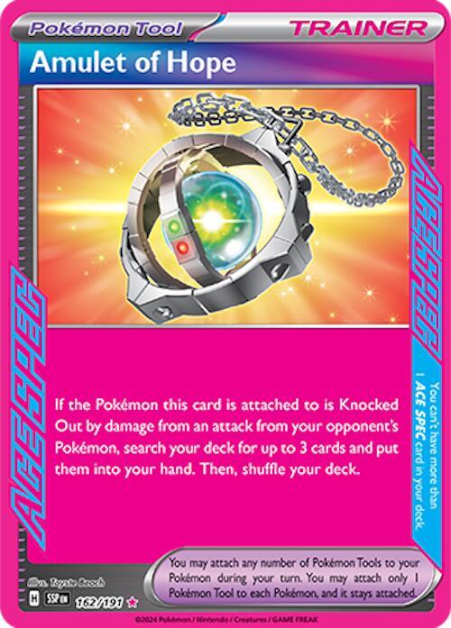 Amulet of Hope 162/191 Holofoil SV08: Surging Sparks Amulet of Hope 162/191 Holofoil SV08: Surging Sparks