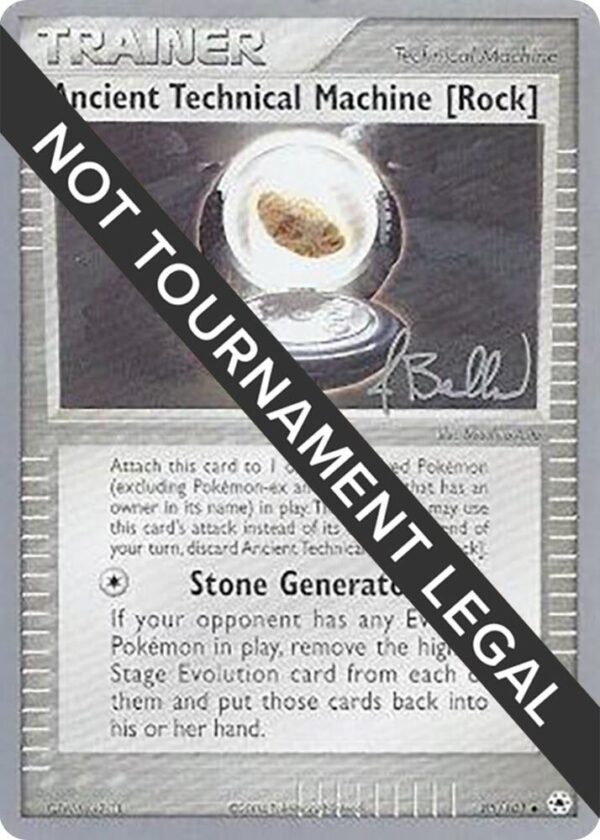 Ancient Technical Machine [Rock] 2006 (Jimmy Ballard) 85/101 Normal World Championship Decks