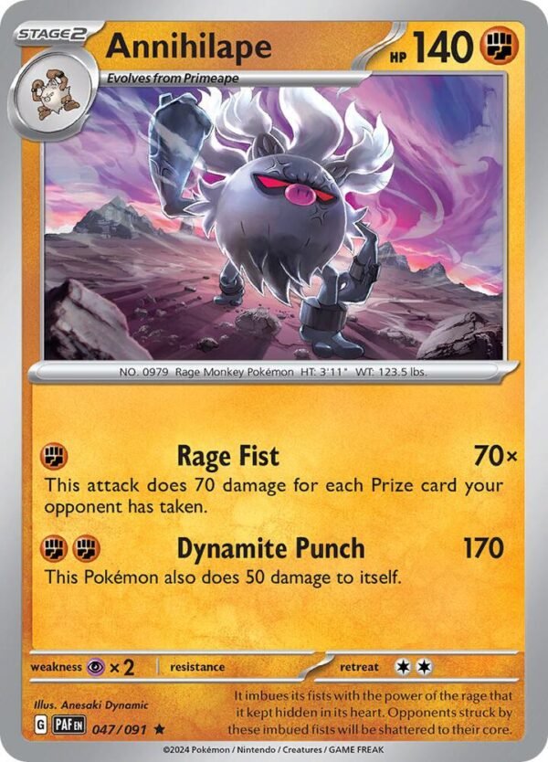 Annihilape 047/091 Holofoil SV: Paldean Fates