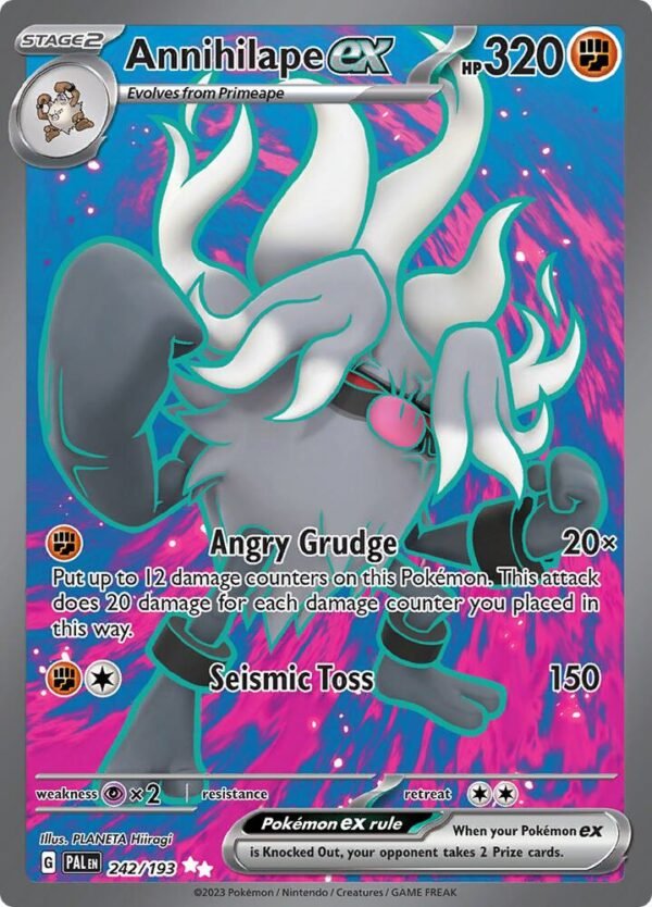 Annihilape ex 242/193 Holofoil SV02: Paldea Evolved Annihilape ex 242/193 Holofoil SV02: Paldea Evolved