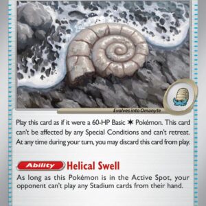 Antique Helix Fossil 153/165 Normal SV: Scarlet & Violet 151