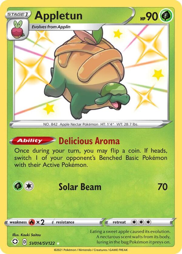 Appletun SV014/SV122 Holofoil Shining Fates: Shiny Vault Appletun SV014/SV122 Holofoil Shining Fates: Shiny Vault