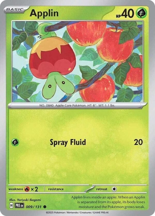 Applin 009/131 Reverse Holofoil SV: Prismatic Evolutions