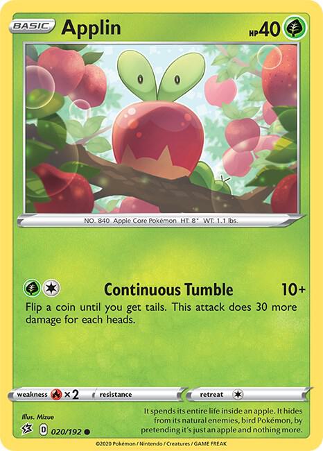 Applin (20) 020/192 Reverse Holofoil SWSH02: Rebel Clash