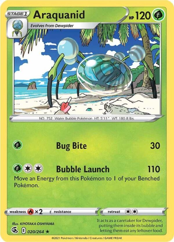 Araquanid 020/264 Reverse Holofoil SWSH08: Fusion Strike