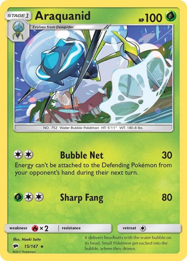 Araquanid 15/147 Normal SM – Burning Shadows