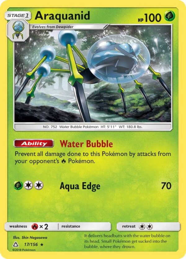 Araquanid 17/156 Reverse Holofoil SM – Ultra Prism Araquanid 17/156 Reverse Holofoil SM – Ultra Prism