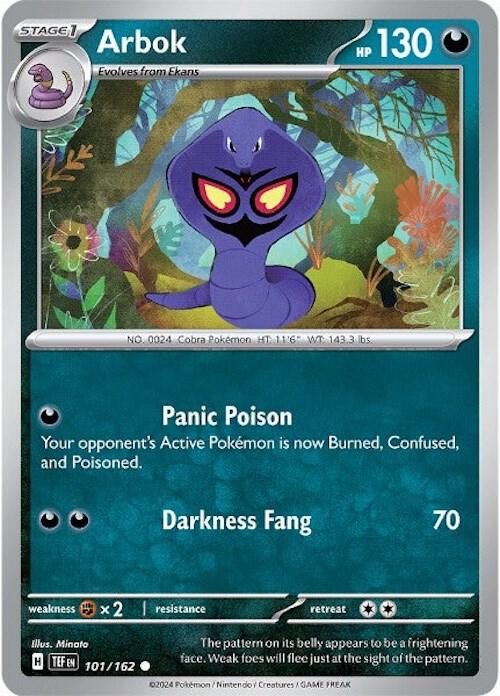 Arbok 101/162 Reverse Holofoil SV05: Temporal Forces