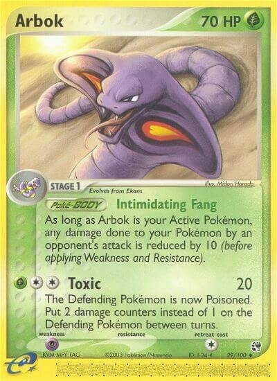 Arbok 29/100 Normal Sandstorm Arbok 29/100 Normal Sandstorm