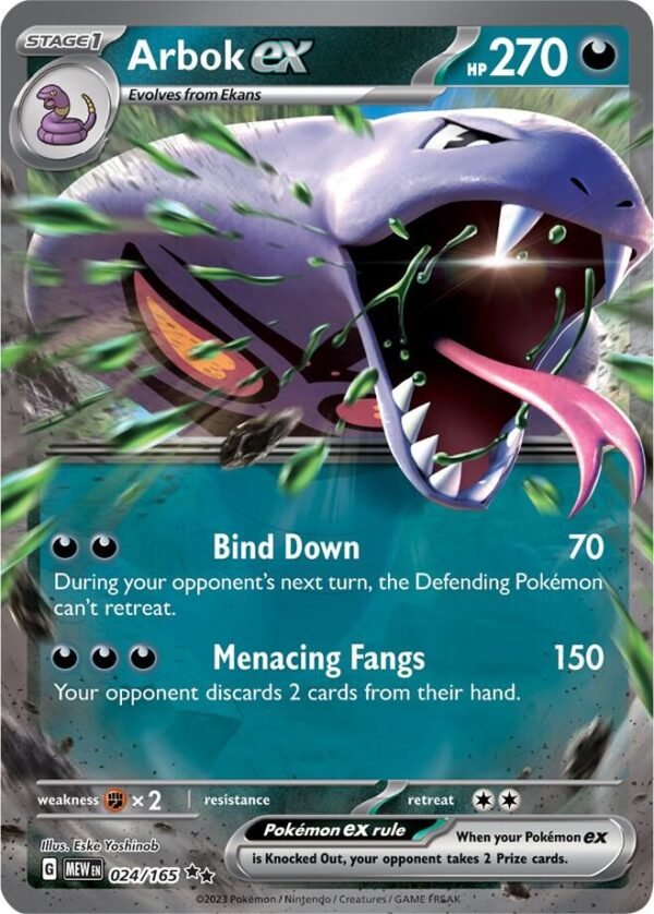 Arbok ex 024/165 Holofoil SV: Scarlet & Violet 151 Arbok ex 024/165 Holofoil SV: Scarlet & Violet 151