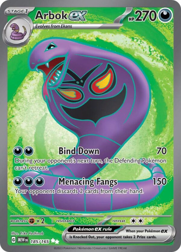 Arbok ex 185/165 Holofoil SV: Scarlet & Violet 151