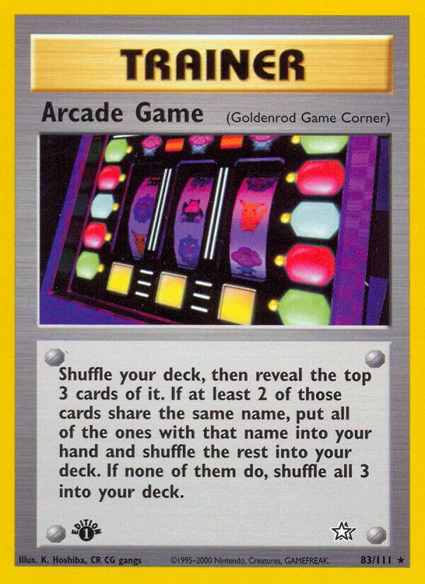 Arcade Game (Goldenrod Game Corner) 083/111 1st Edition Neo Genesis Arcade Game (Goldenrod Game Corner) 083/111 1st Edition Neo Genesis