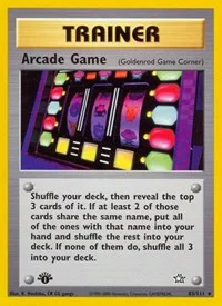 Arcade Game (Goldenrod Game Corner) | 083/111 | 1st Edition | Neo Genesis