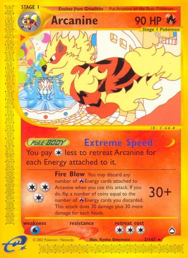 Arcanine 002/147 Normal Aquapolis Arcanine 002/147 Normal Aquapolis