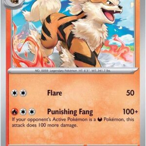 Arcanine 028/182 Reverse Holofoil SV10: Destined Rivals