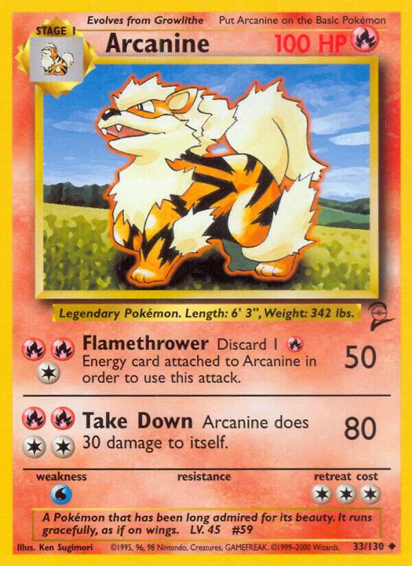 Arcanine 033/130 Normal Base Set 2