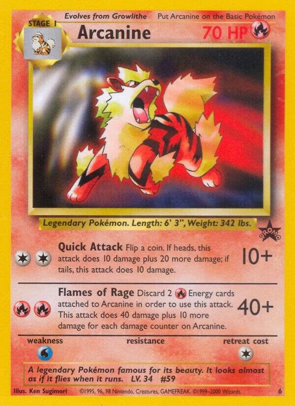 Arcanine 06/53 Normal WoTC Promo