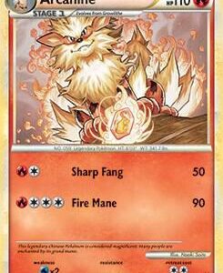 Arcanine 1/123 (HeartGold & SoulSilver) 001/123 Normal Deck Exclusives