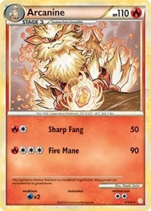 Arcanine | 1/123 (HeartGold & SoulSilver) | 001/123 | Normal | Deck Exclusives