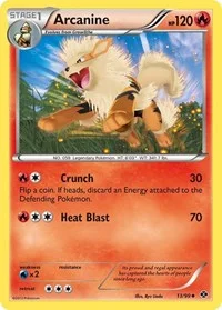 Arcanine (13) | 13/99 | Reverse Holofoil | Next Destinies